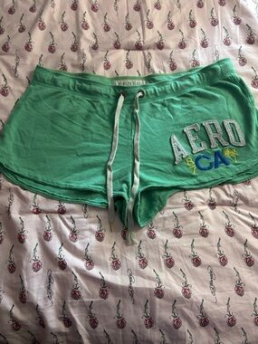 Aeropostale Mint Green Logo Lounge Shorts